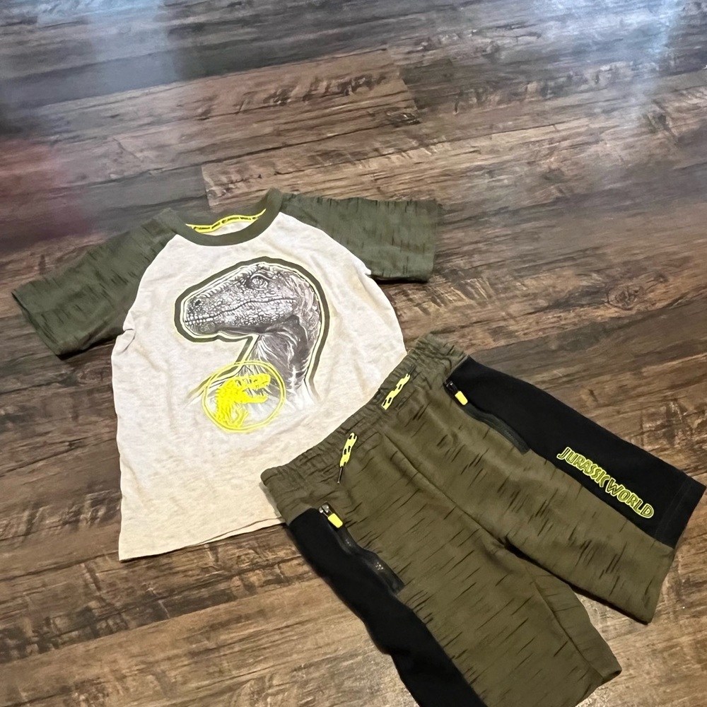 Kids Matching Set - Green and Gray